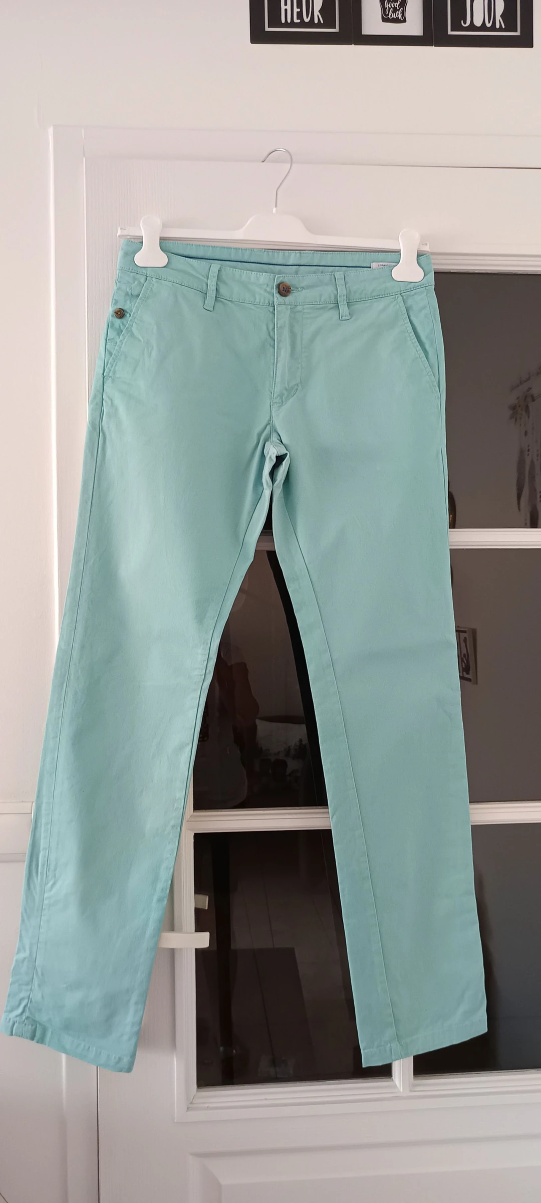 Pantalon Chino turquoise JULES taille 38 EXCELLENT ÉTAT 